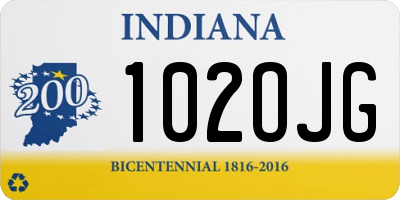 IN license plate 102OJG