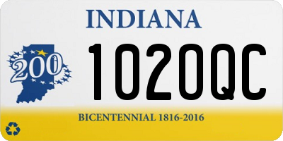 IN license plate 102OQC