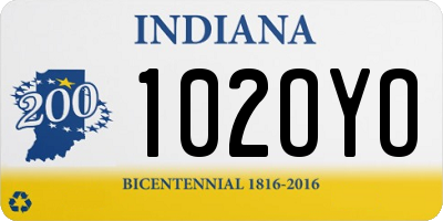IN license plate 102OYO