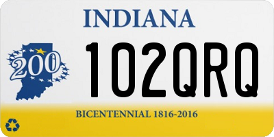 IN license plate 102QRQ
