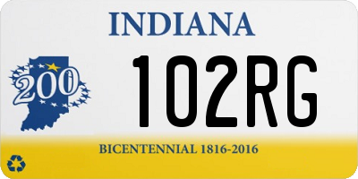 IN license plate 102RG