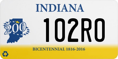 IN license plate 102RO
