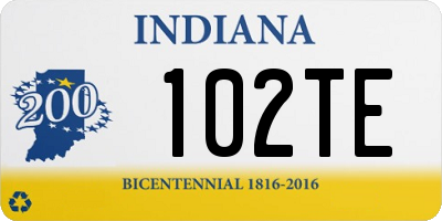 IN license plate 102TE