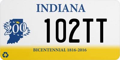 IN license plate 102TT
