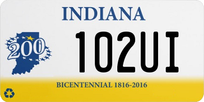 IN license plate 102UI