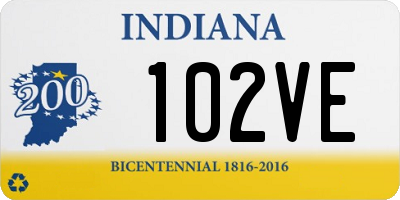 IN license plate 102VE