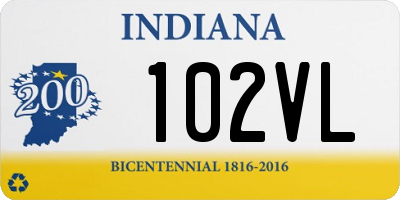 IN license plate 102VL