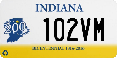 IN license plate 102VM