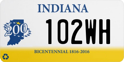 IN license plate 102WH