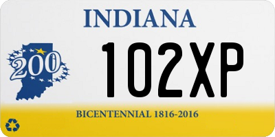 IN license plate 102XP