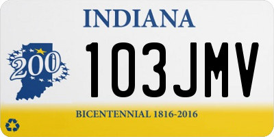 IN license plate 103JMV