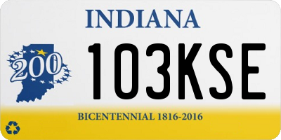 IN license plate 103KSE