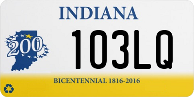 IN license plate 103LQ