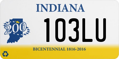 IN license plate 103LU