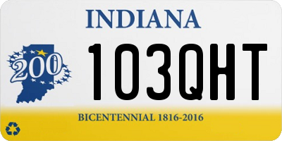 IN license plate 103QHT