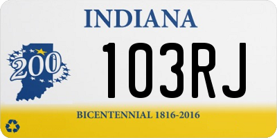 IN license plate 103RJ