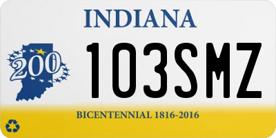 IN license plate 103SMZ