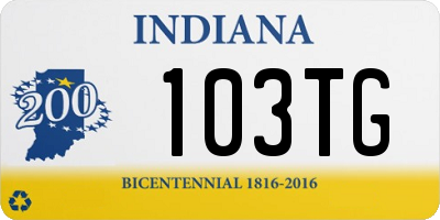 IN license plate 103TG