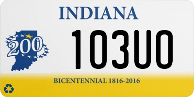 IN license plate 103UO