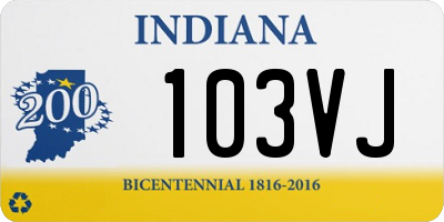 IN license plate 103VJ