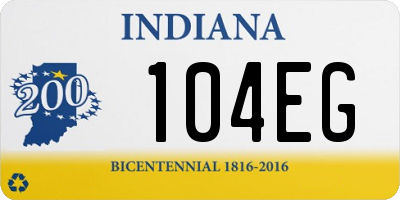IN license plate 104EG