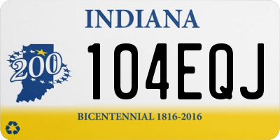 IN license plate 104EQJ