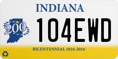 IN license plate 104EWD