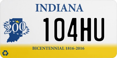 IN license plate 104HU
