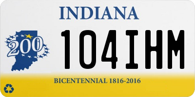 IN license plate 104IHM