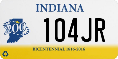IN license plate 104JR