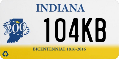 IN license plate 104KB