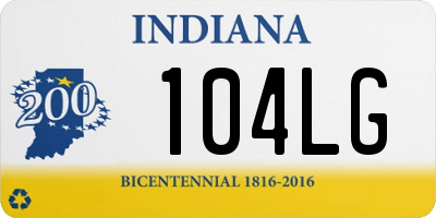 IN license plate 104LG