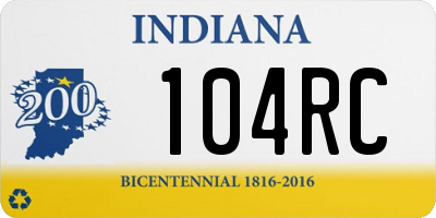 IN license plate 104RC