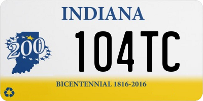 IN license plate 104TC
