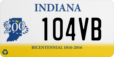 IN license plate 104VB