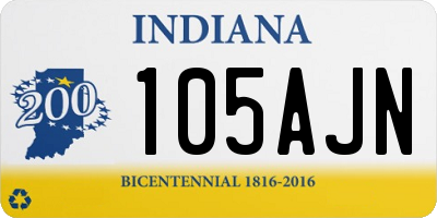 IN license plate 105AJN