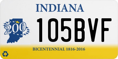 IN license plate 105BVF