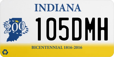 IN license plate 105DMH