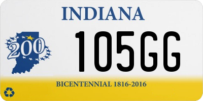 IN license plate 105GG