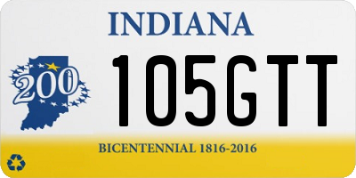 IN license plate 105GTT
