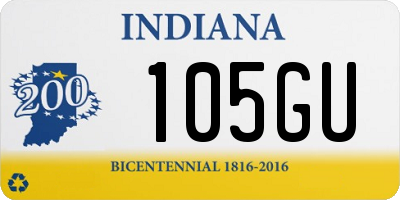 IN license plate 105GU