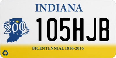 IN license plate 105HJB