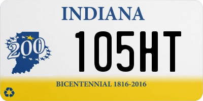 IN license plate 105HT