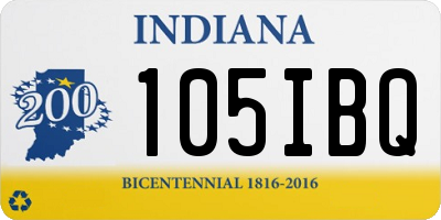IN license plate 105IBQ