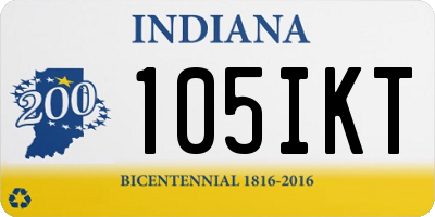 IN license plate 105IKT