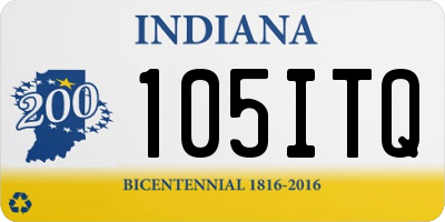 IN license plate 105ITQ