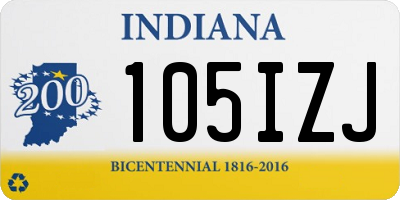 IN license plate 105IZJ