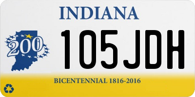 IN license plate 105JDH