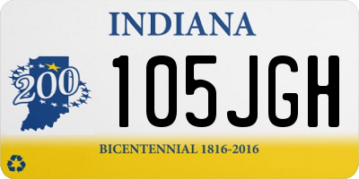 IN license plate 105JGH