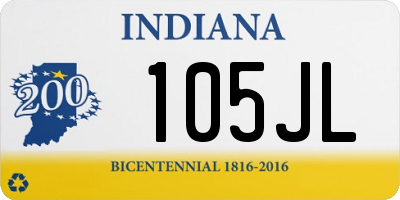 IN license plate 105JL